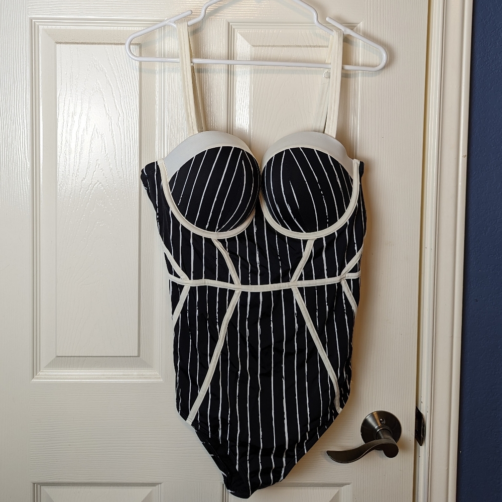 Torrid Nightmare Before Christmas One Piece Bathing Suit Jack Skellington